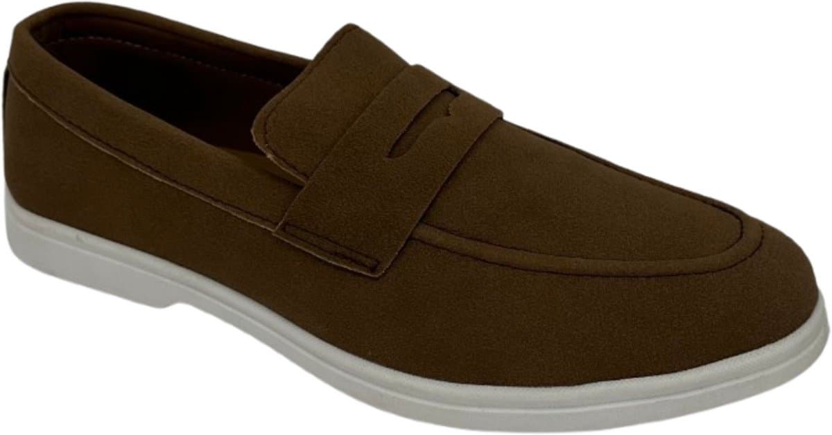 SHK® Loafers Heren - Heren Schoenen - Heren Instappers - Lichtgewicht - Bruin - Maat 41