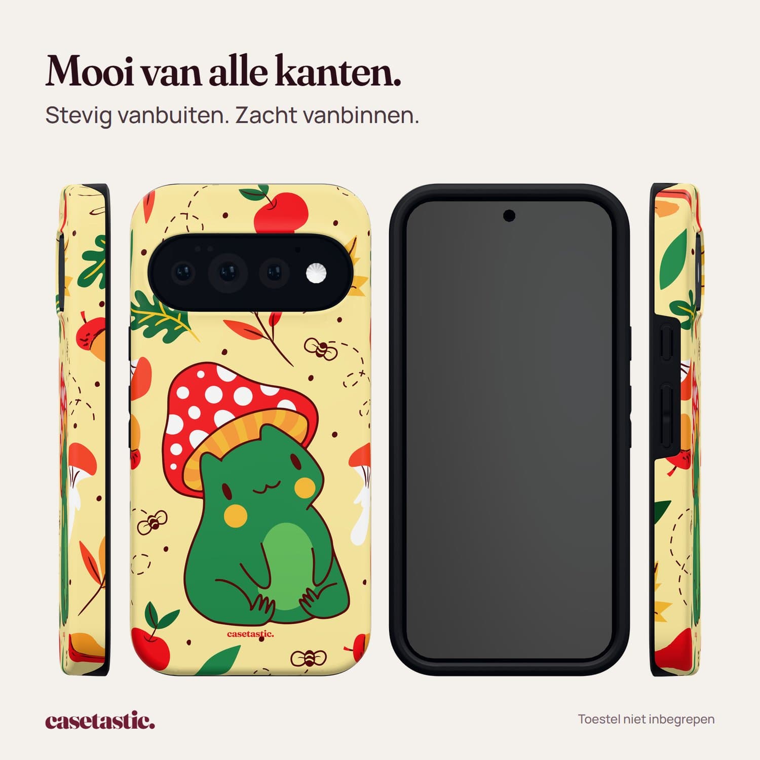 Casetastic Hoesje Geschikt voor Google Pixel 11 Pro - Stijlvolle Beschermende Duo-layer Case - Kwakende vriendjes