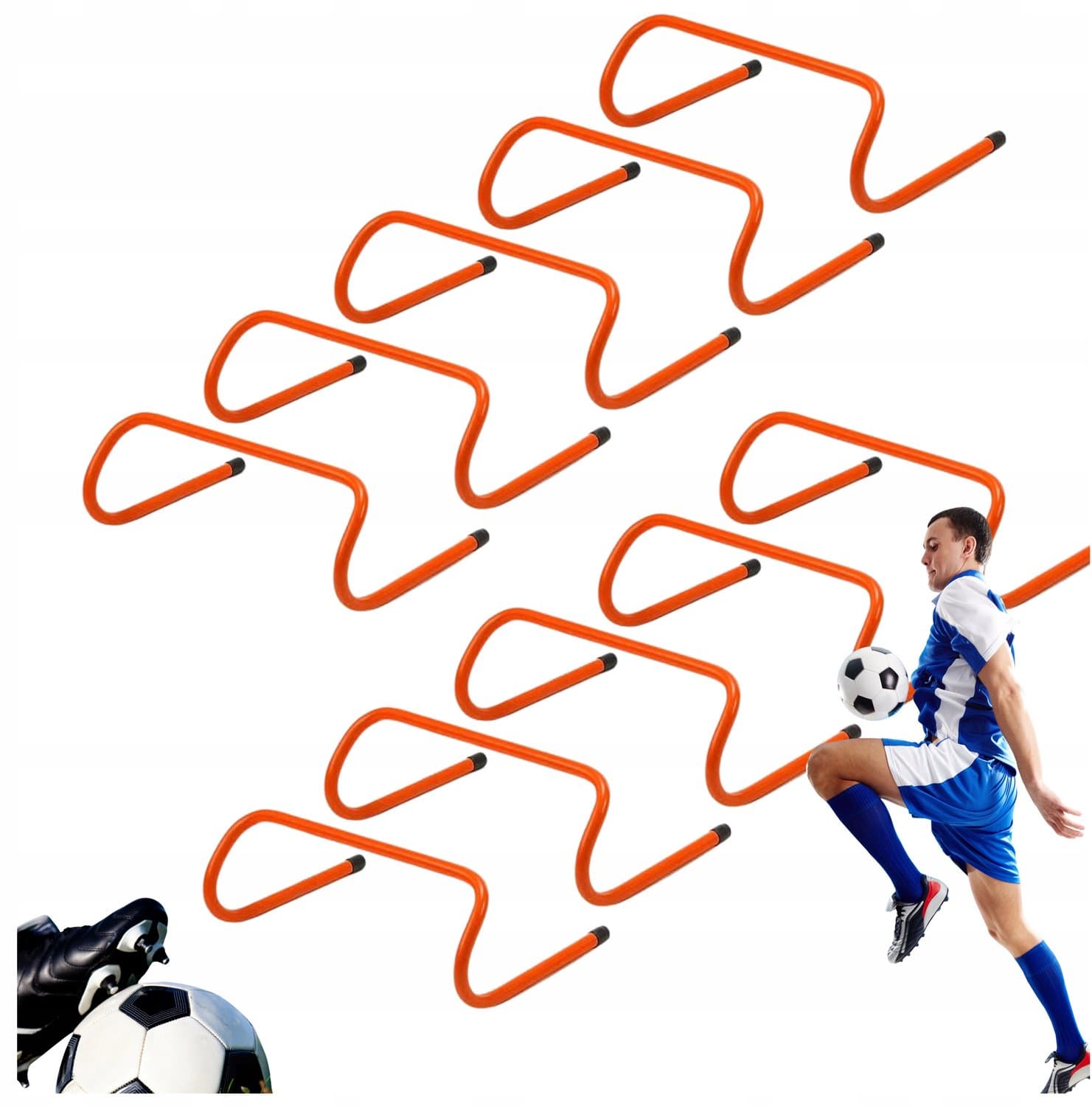 10x Trainingshorden 15cm - Coördinatie & Wendbaarheid