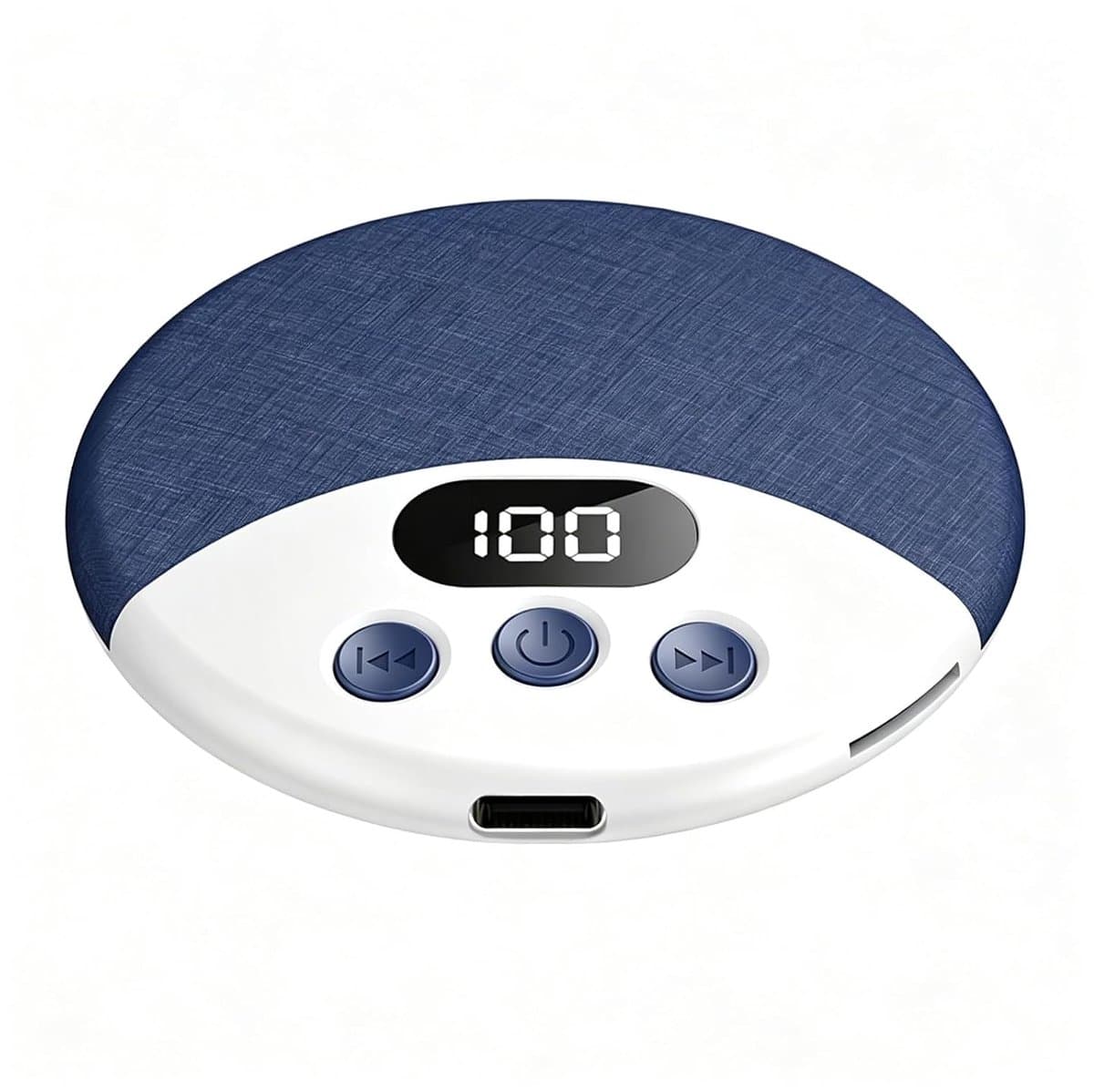 Bluetooth-kussenluidspreker met witte ruis en timerfunctie, ultradunne en draagbare slaapluidspreker, blauw.