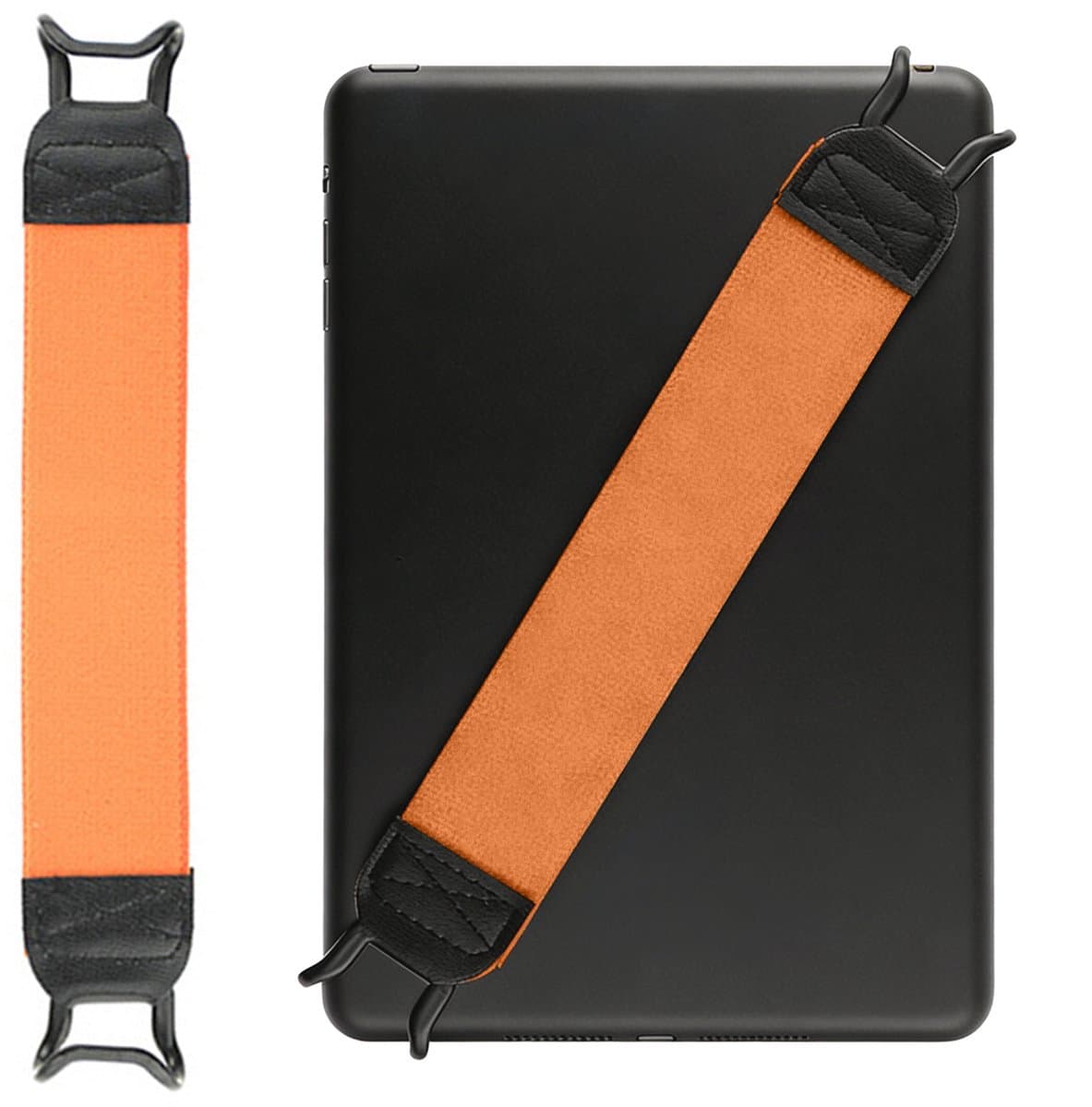 Antislipband voor tablets - 3*20 cm - Geschikt voor tablets van 7,8 tot 13 inch - Veiligheidsband voor tablets - Ook geschikt voor mobiele telefoons en e-readers - Bediening met één hand - Voorkomt vallen - Vermindert de druk op de vingers