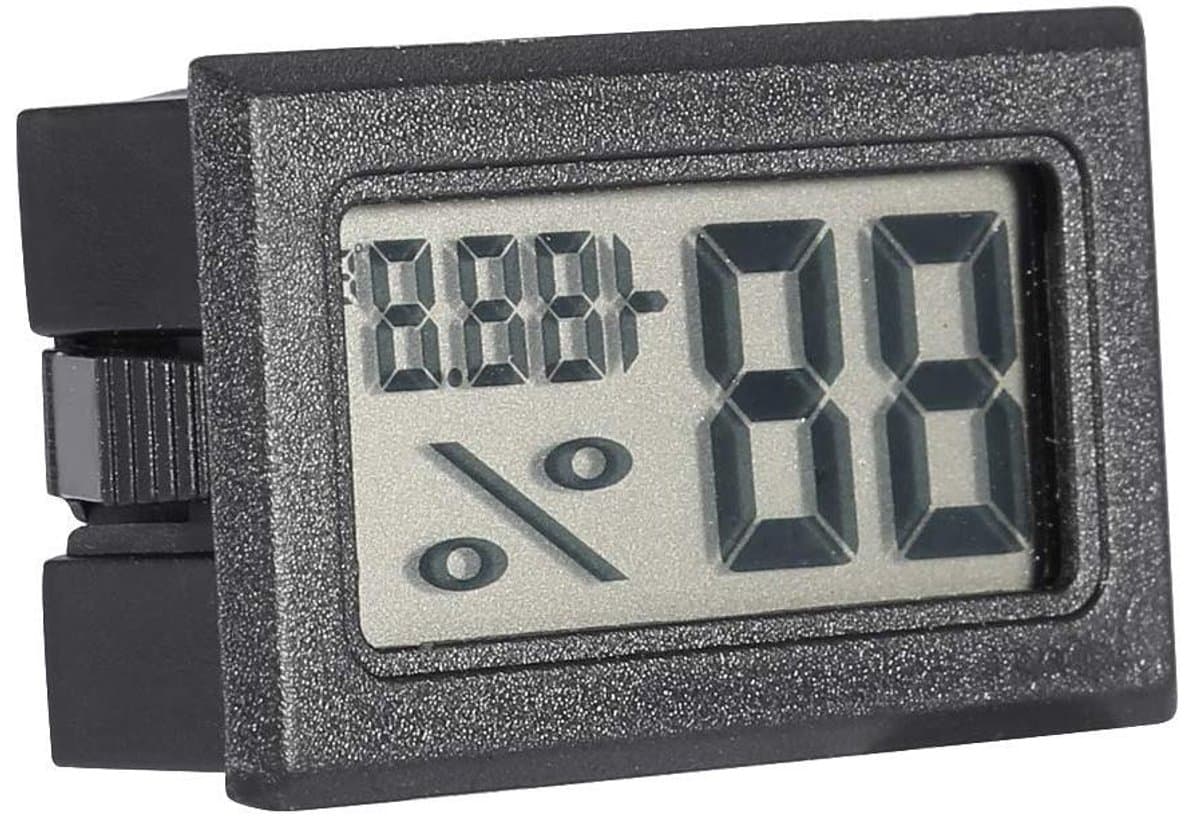 EGoods - Digitale hygrometer met groot LCD-scherm voor thuis, kantoor, kas en slaapkamer - Thermometer vochtigheidsmonitor met nauwkeurige metingen