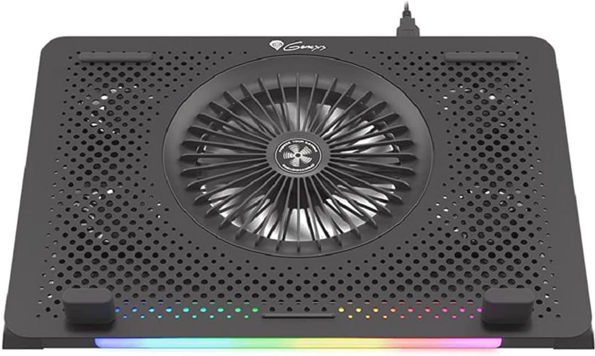 Koelstation voor laptops tot 15-6 inch met RGB-verlichting