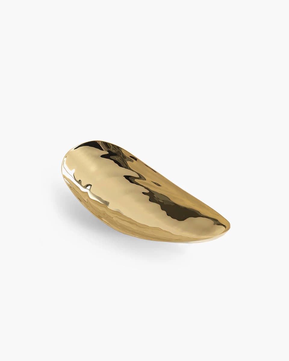 Serax Wouters & Hendrix Les Objets Mouleversants Marcel bowl M 30.5x13.5x5.5cm goud messing