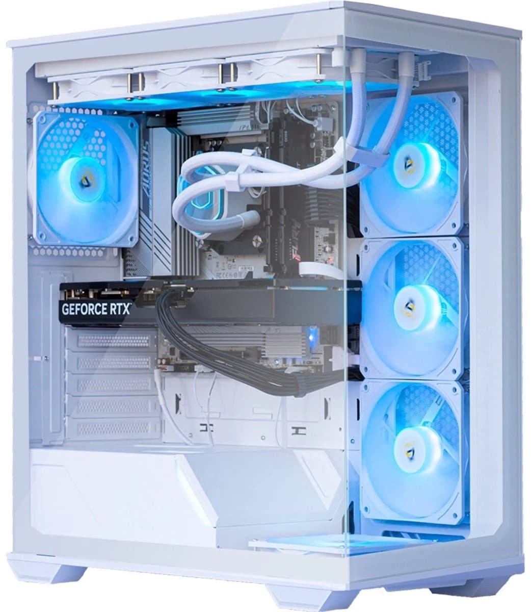 AMD Ryzen 7 8700 High-End Game PC Waterkoeling - Nvidia GeForce RTX5070Ti 16GB - 32GB DDR5 – 4TB SSD - WiFi 6E/Bluetooth 5.3/LAN 2.5Gbps - Gamer C3 White RGB