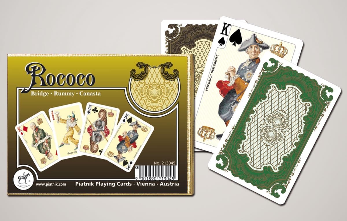 Piatnik speelkaarten Rococo - Double Deck kaartspel klassiek.