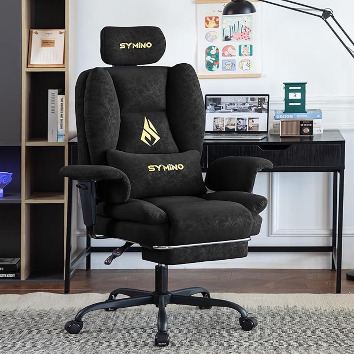 Ergonomische Gaming & Bureaustoel met Voetsteun – Verstelbare Rugleuning 90°–155° – Lederen Executive Stoel voor Kantoor & Gaming – Vintage PU Leer – 130 kg Draagkracht – Altameubel
