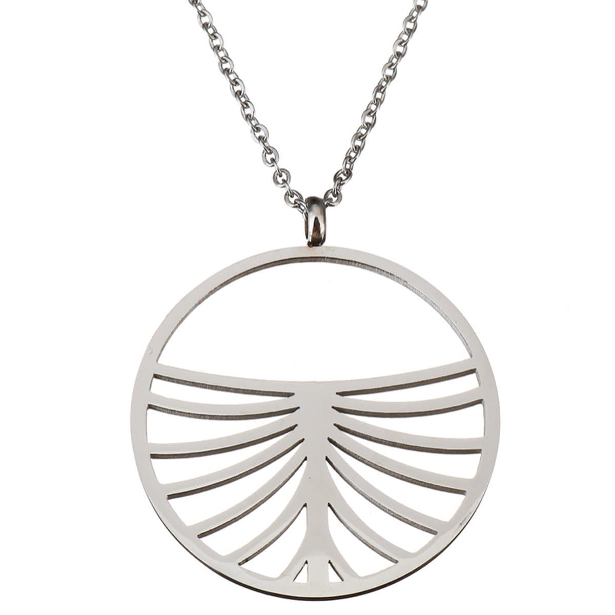 Marama - ketting Sunbeam Zilver - damesketting - met hanger - RVS Zilver Plated - nikkelvrij