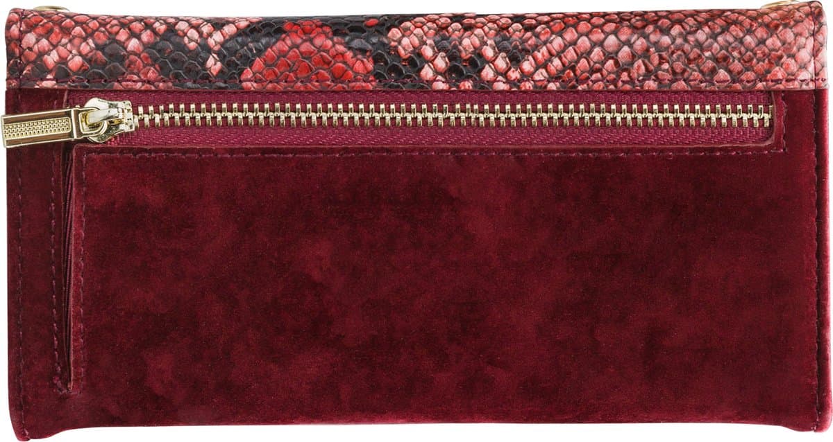 iPhone 11/XR Clutch Case hoesje - Mobilize - Slangenprint Rood - Kunstleer