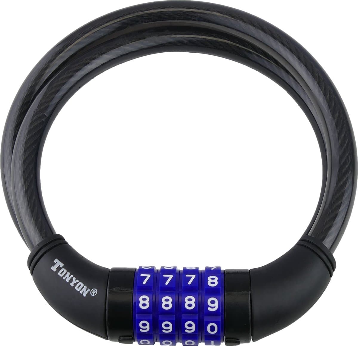 PrimeMatik - Stalen antidiefstal kabel met fietsslot combinatie 12x800mm