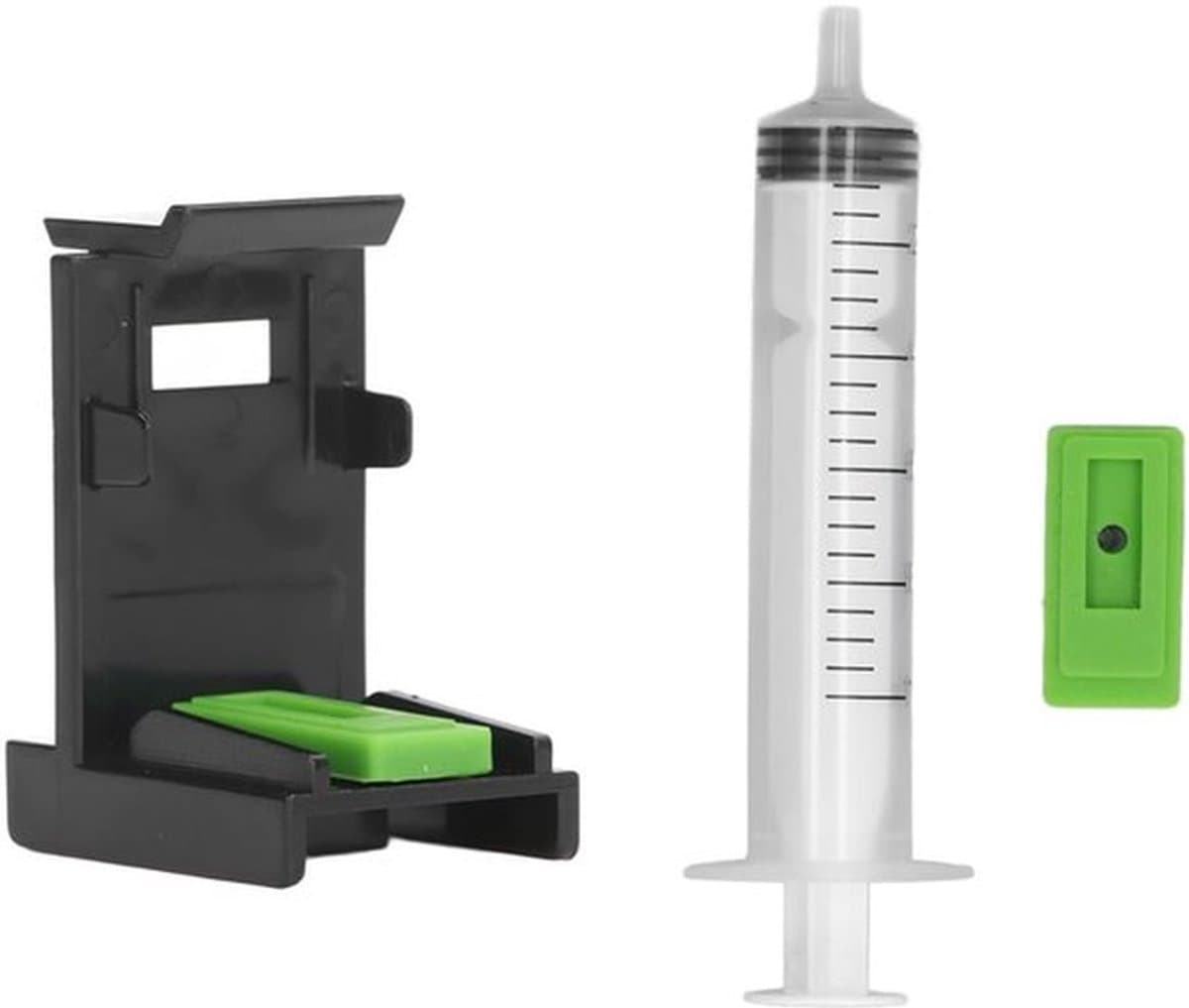 Inktzuighouderclip Draagbaar - Inktnavulpatroonclip - Spuit voor 745/746/47/57/705/706/810/811/210/211 - ABS/PP - Zuigpompcapaciteit 10 ml - Inclusief accessoire - Inktpatroonclip