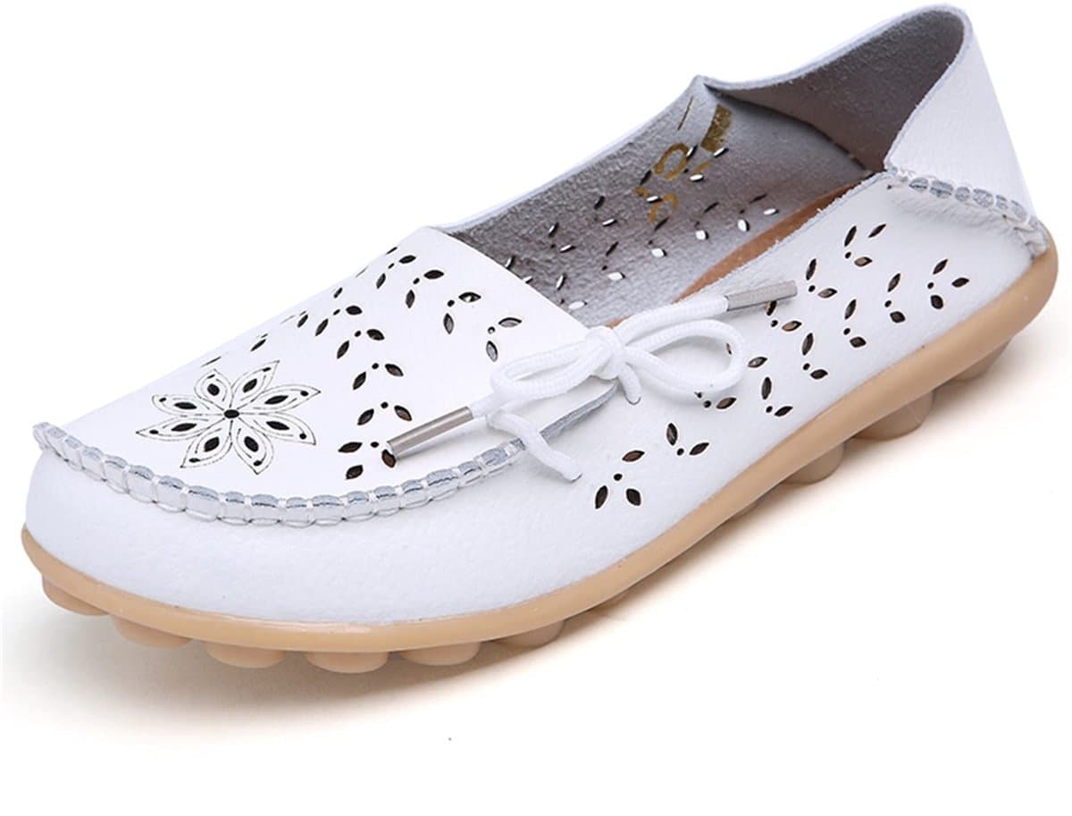 Dailygoods- Mocassins Dames - Leren Instappers - Comfortabele Loafers - Platte Schoenen - Slip-On Rijders - Casual Ontwerp
