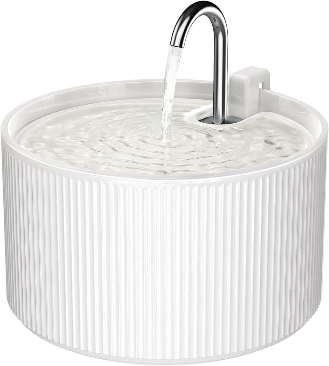Kattenfontein - Drinkfontein Kat - Vers Water - Keramisch Materiaal - 22 Liter - Wit