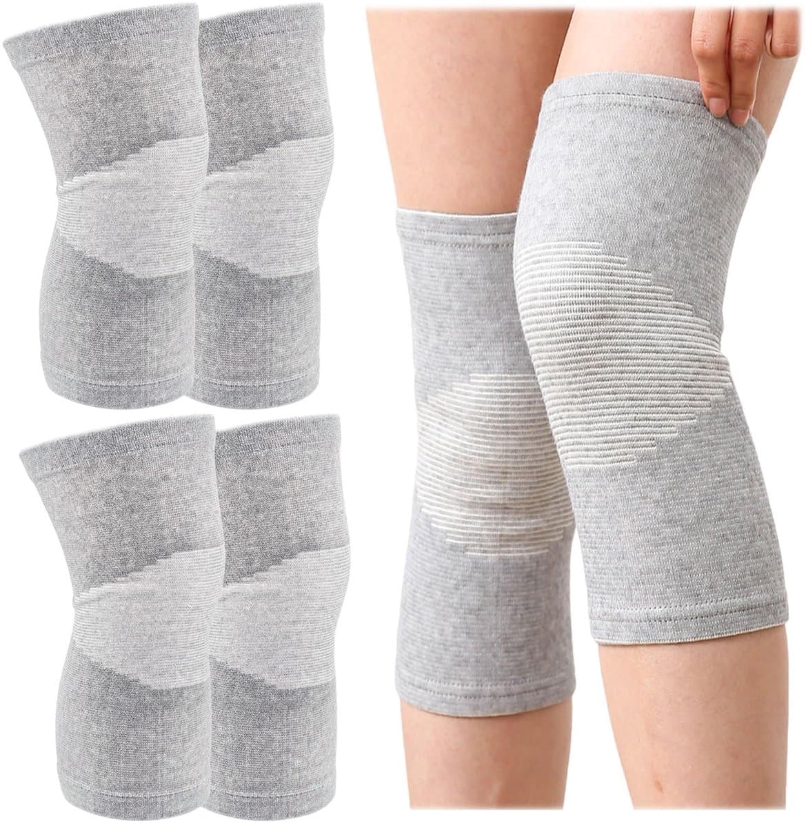 Kniebeschermer Met Compressie, Kniebeschermer Mannen Vrouwen, Sport Kniebeschermer, Compressie Bandage Knie, Compressie Kniesteun, voor Volleybal, Training, Kniebeschermer