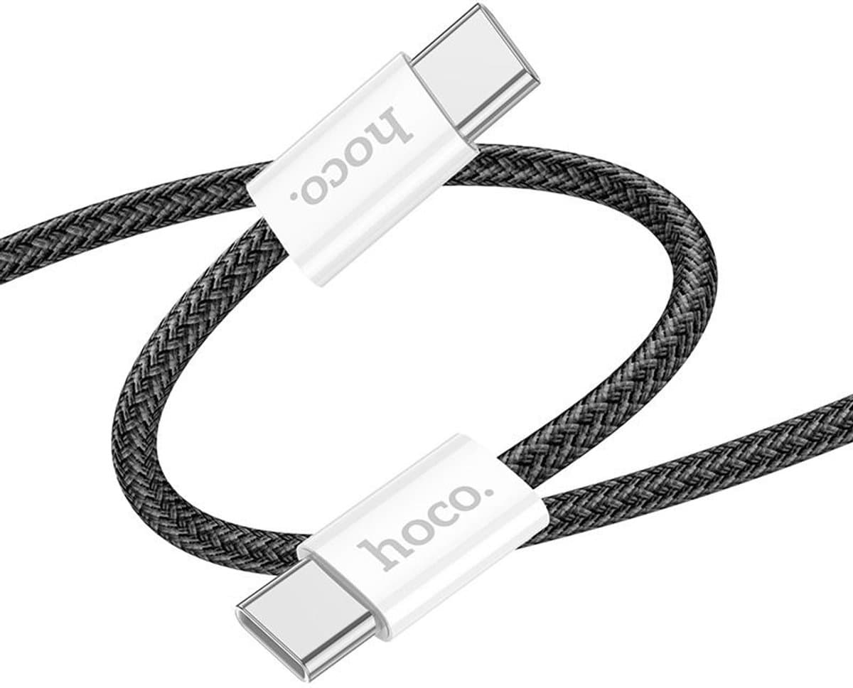 Hoco - 60W USB-C naar USB-C Kabel - 1 meter - Zwart