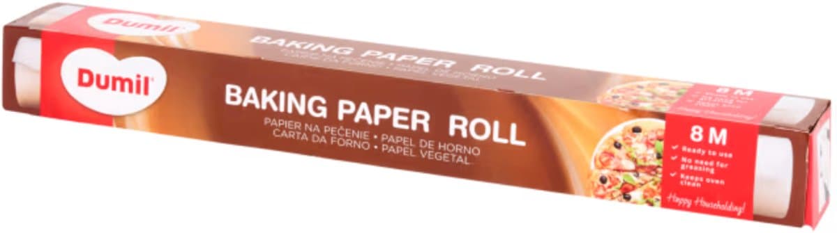 bakpapier rol - 38 cm x 8 m - 1 rol