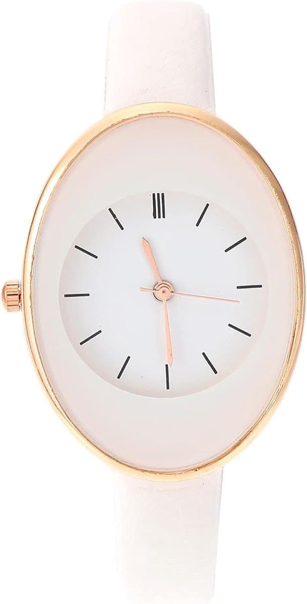 Dameshorloge - Elegante polshorloge - Dagelijks gebruik - Verstelbare band - 20.7 cm - Wit