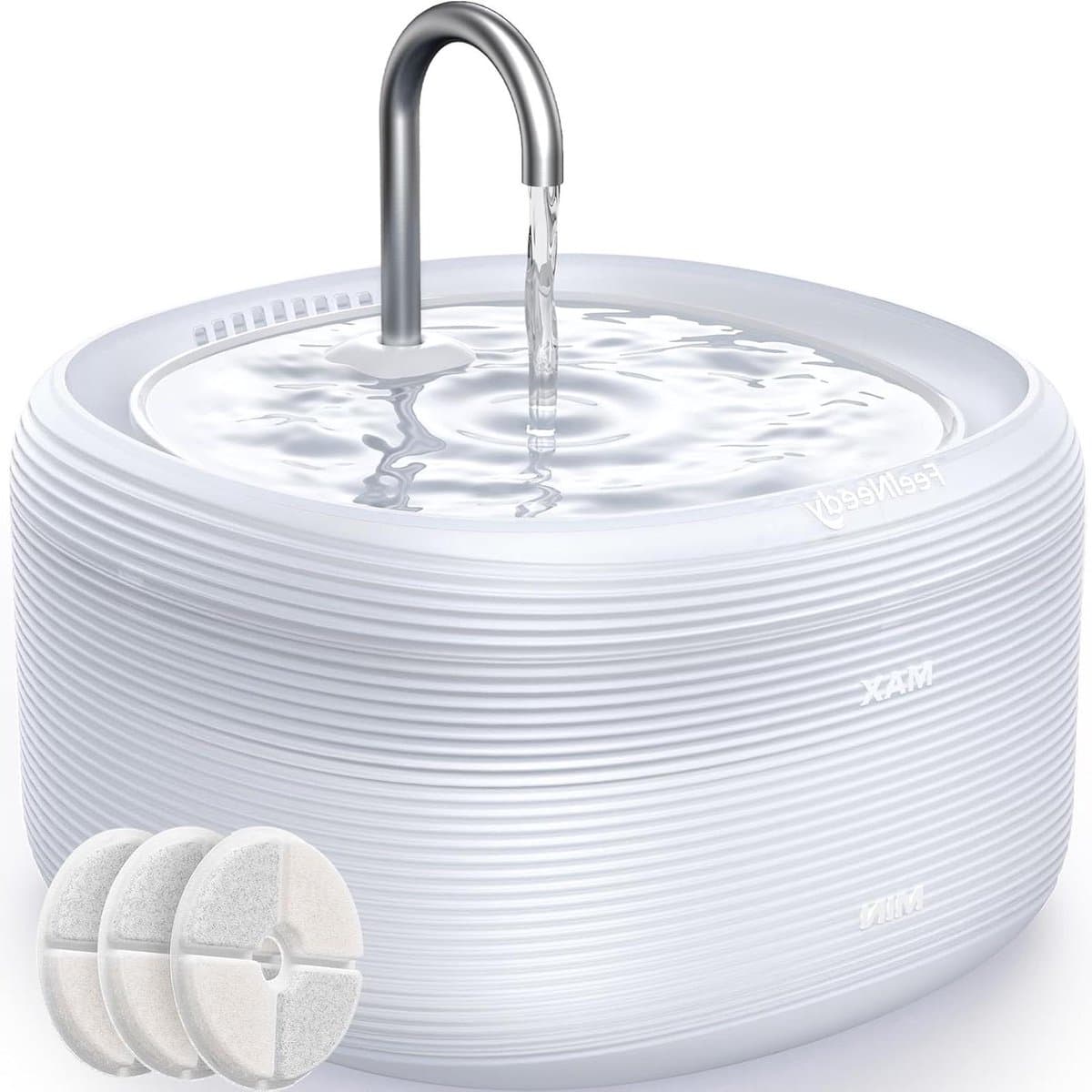 Kattenwaterfontein - Waterdispenser Kat - Stimuleert Drinken - Stille Werking - 32 Liter - Wit