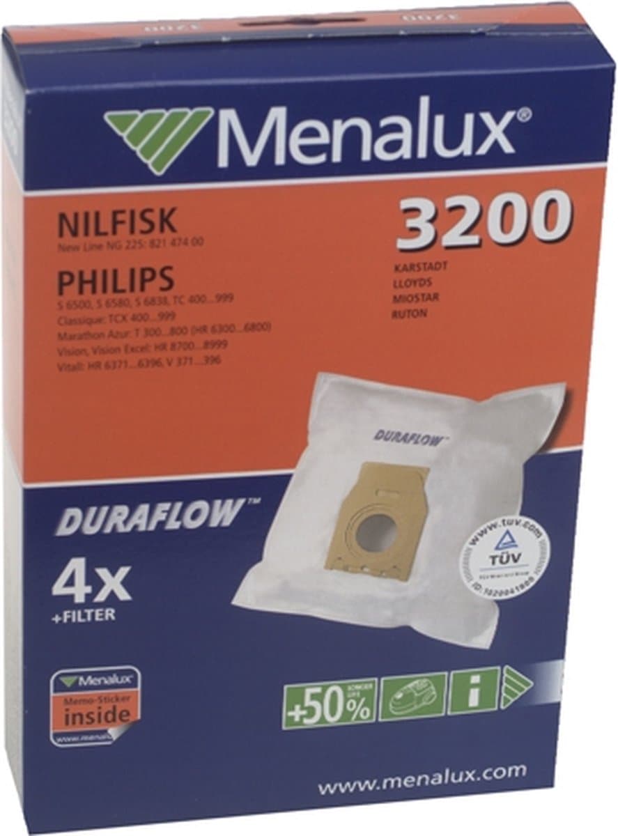 MENALUX - STOFZUIGERZAK SYNTH PHILIPS OSLO VISIO N COMPACT 3200 - 9001961490