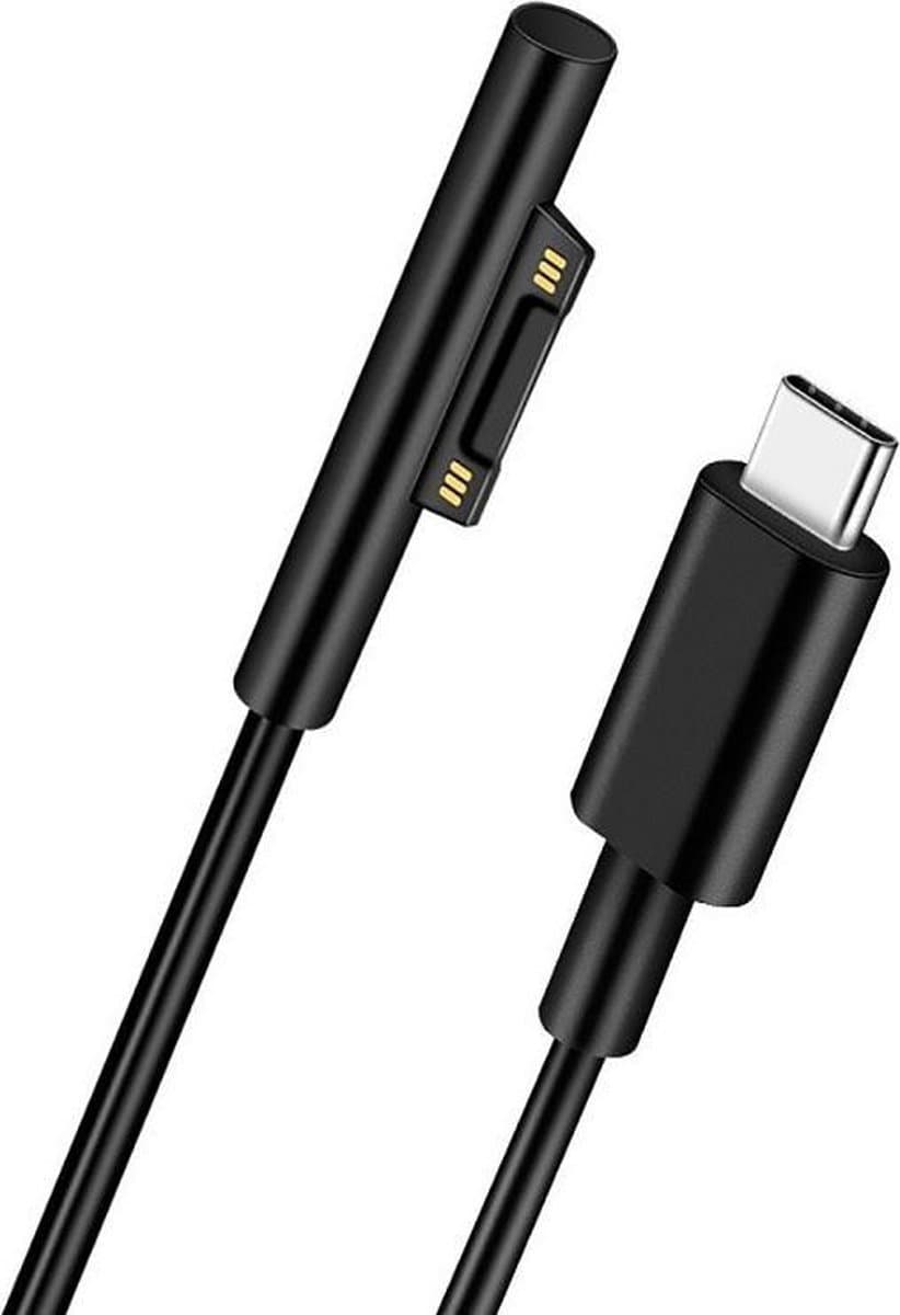 Kbstronics oplaadkabel (45 Watt) geschikt voor Microsoft Surface Book 2/3, Microsoft Surface Go en Go 2, Microsoft Surface Laptop 2/3/4/, Microsoft Surface Pro 4/5/6/7/8/9