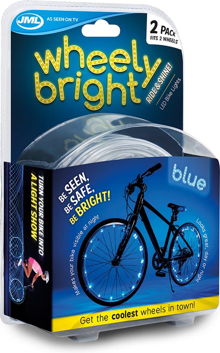 Jml Wheely Bright LED Bike Lighting - fietswielverlichting - 2 stuks - blauw