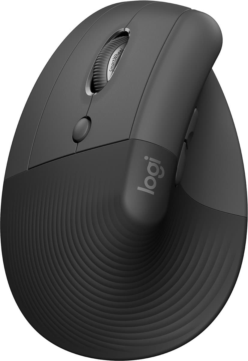 Logitech Lift Verticale Ergonomische Muis Linkshandig Zwart