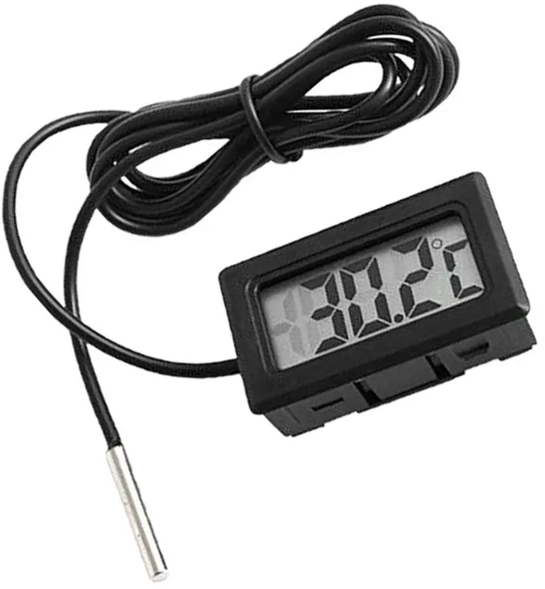 Digitale Koelkast Thermometer - Vriezer Thermometer - Temperatuur Meten - Digitale Thermometer - Diepvries Zwart