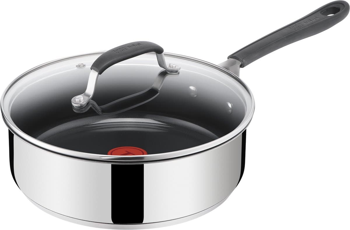 Jamie Oliver by Tefal Easy Cook - Hapjespan - Ø24 cm - Keramisch - PFAS-vrij - Inclusief Deksel - Inductie