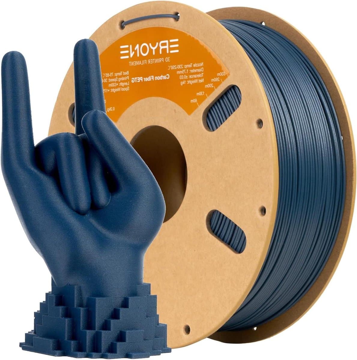 3D Printing Filament 1kg Spool - Blue - Carbon Fiber PETG Filament 1.75mm +/-0.03