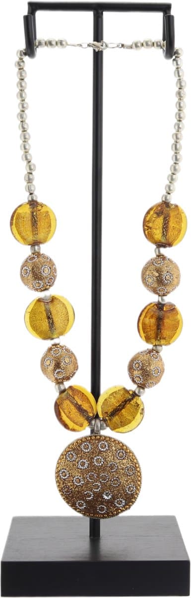 Behave Atelier Noir - Decoratieve Ketting Standaard - Incl. Handgemaakte Ketting - Luxe Woondecoratie - Boho Ibiza/Balinese stijl - 30 cm