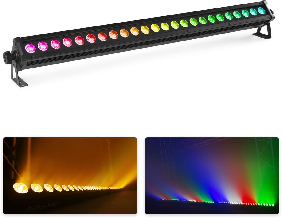BeamZ LCB246IP LED bar met 24x 6W LED’s - RGBWA-UV - IP65 Waterdicht - Blacklight bar