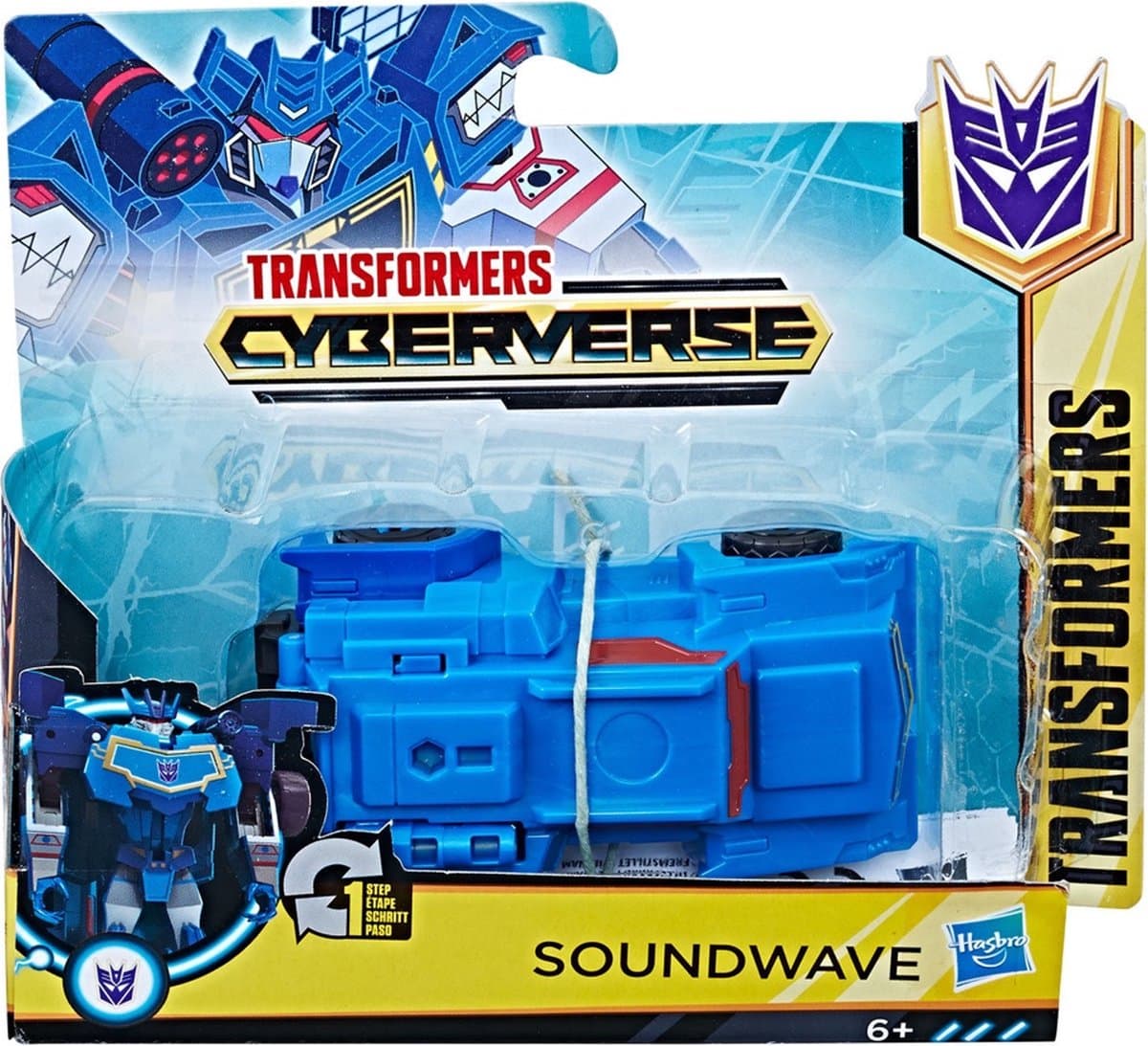 Transformers Cyberverse Soundwave - Blauw - 11 cm groot