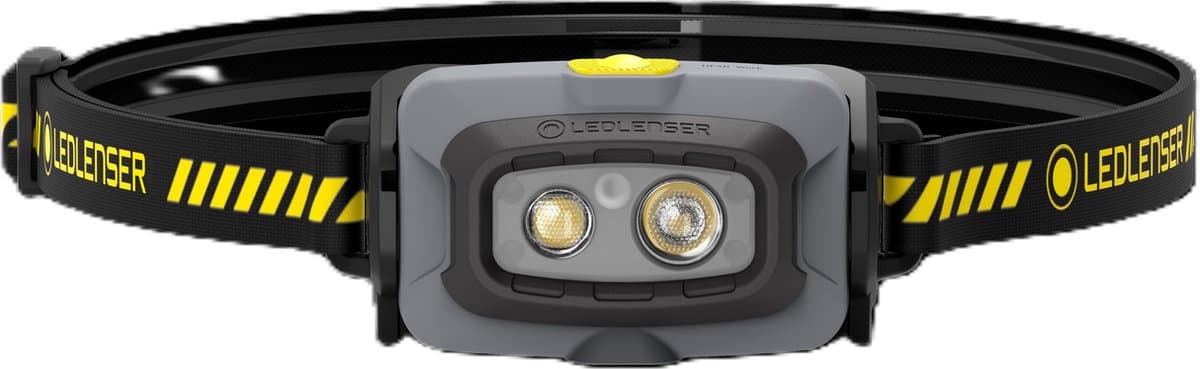 Ledlenser HF4R WORK - hoofdlamp - oplaadbaar - 500 lumen - IP68 - accu vooraan