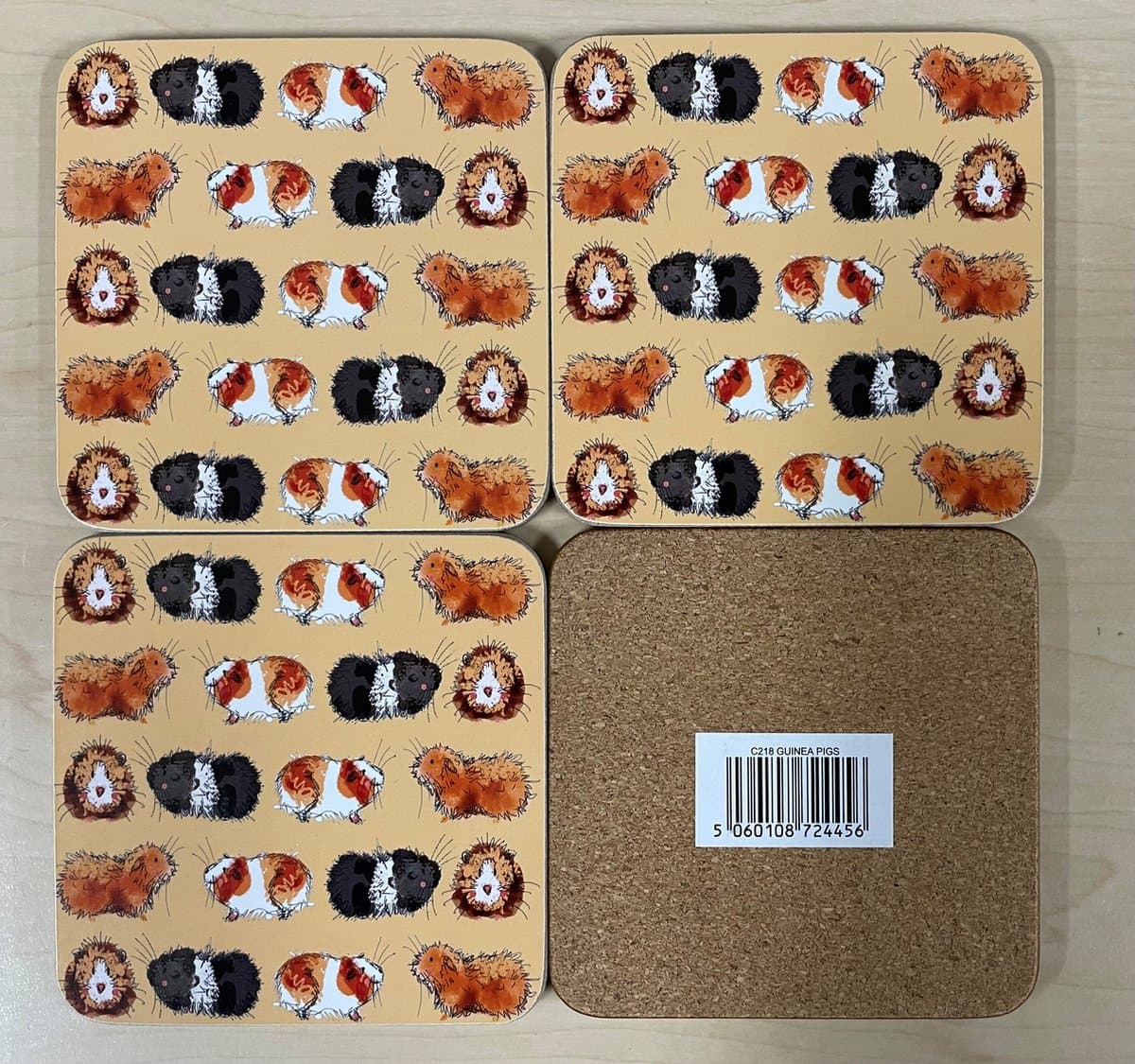 Alex Clark Onderzetters GUINEA PIGS ~ CAVIA'S