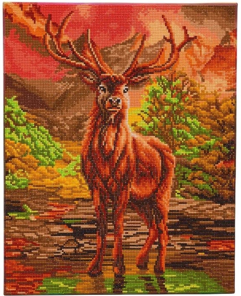 Diamond Painting River Stag - 40 x 50 cm
