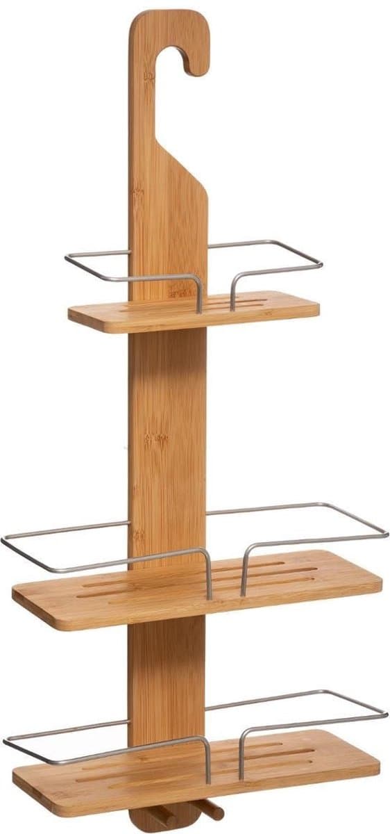 5five Bamboe Doucheplank - 3 Laags, Bruin, 31 x 12 x 70 cm