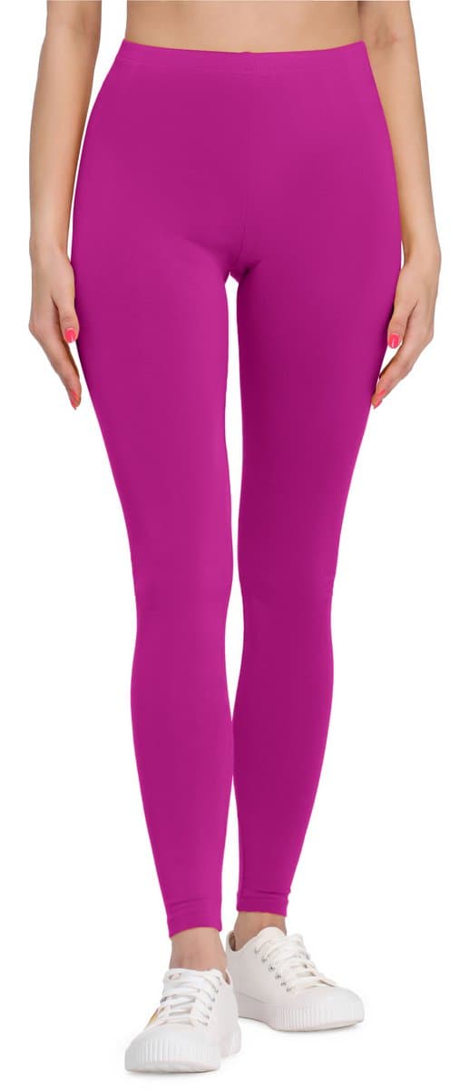 Bellivalini BLV-BLV50-147-LE Dames Leggings - Sport - Vrijetijdsbroek - Lang - Viscose - Sporbroek - Yogabroek - Fuchsia2 - XXL