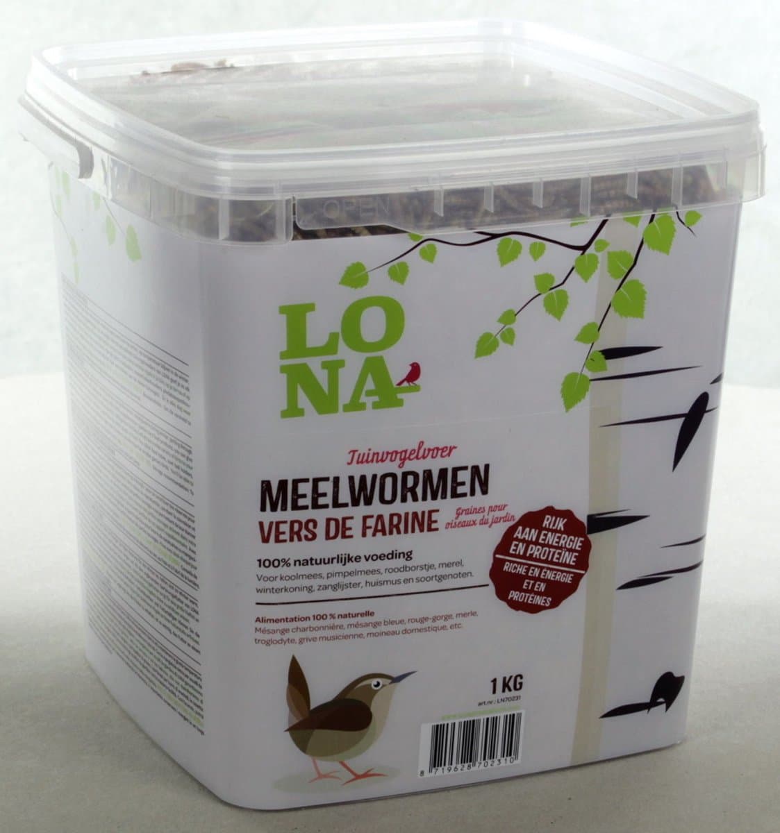 Lona Meelwormen Emmer 1 kg - Vogel