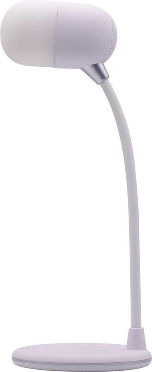TerraTec Charge Air Light & Sound Bureaulamp met draadloze oplaadfunctie en Bluetooth-luidspreker