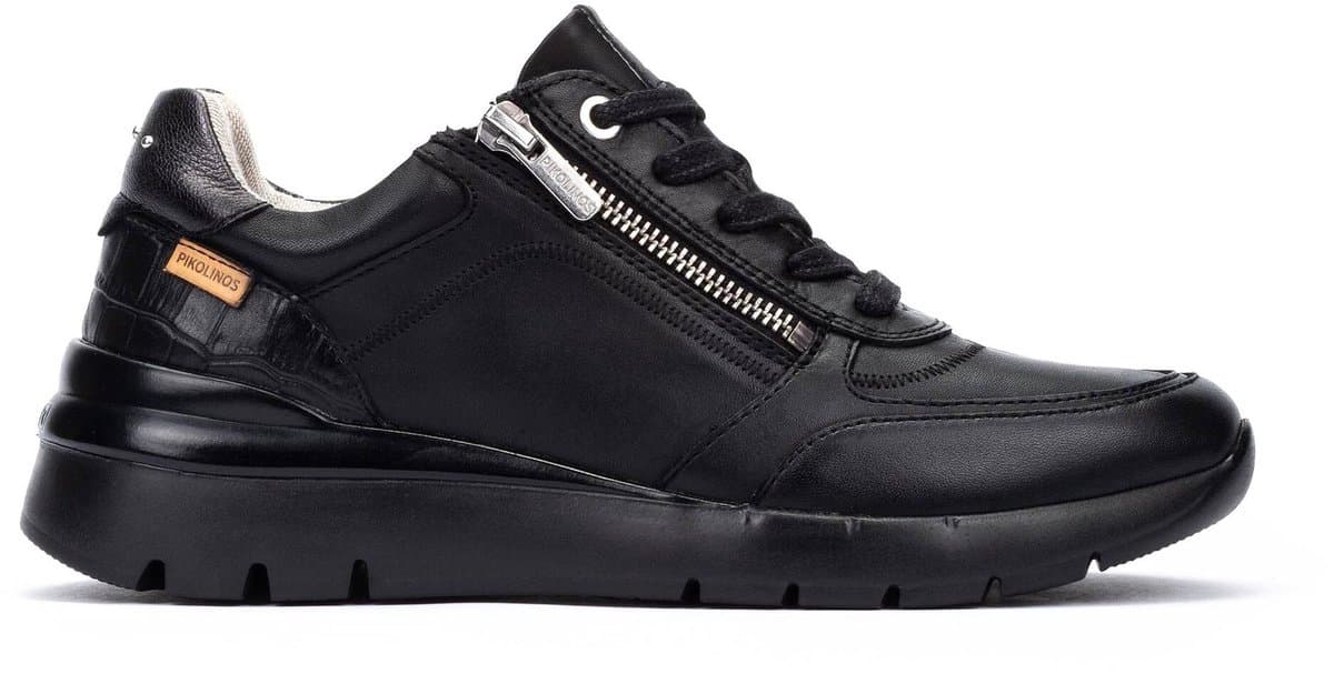 Pikolinos Cantabria - dames sneaker - Zwart - maat 37 (EU) 4 (UK)
