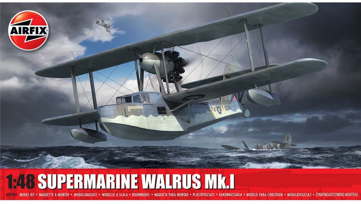 Airfix Modelbouwpakket Vliegtuigen - 09183 Supermarine Walrus Mk.I - Propeller Vliegtuig Plastic - 1:48 - Modelbouw