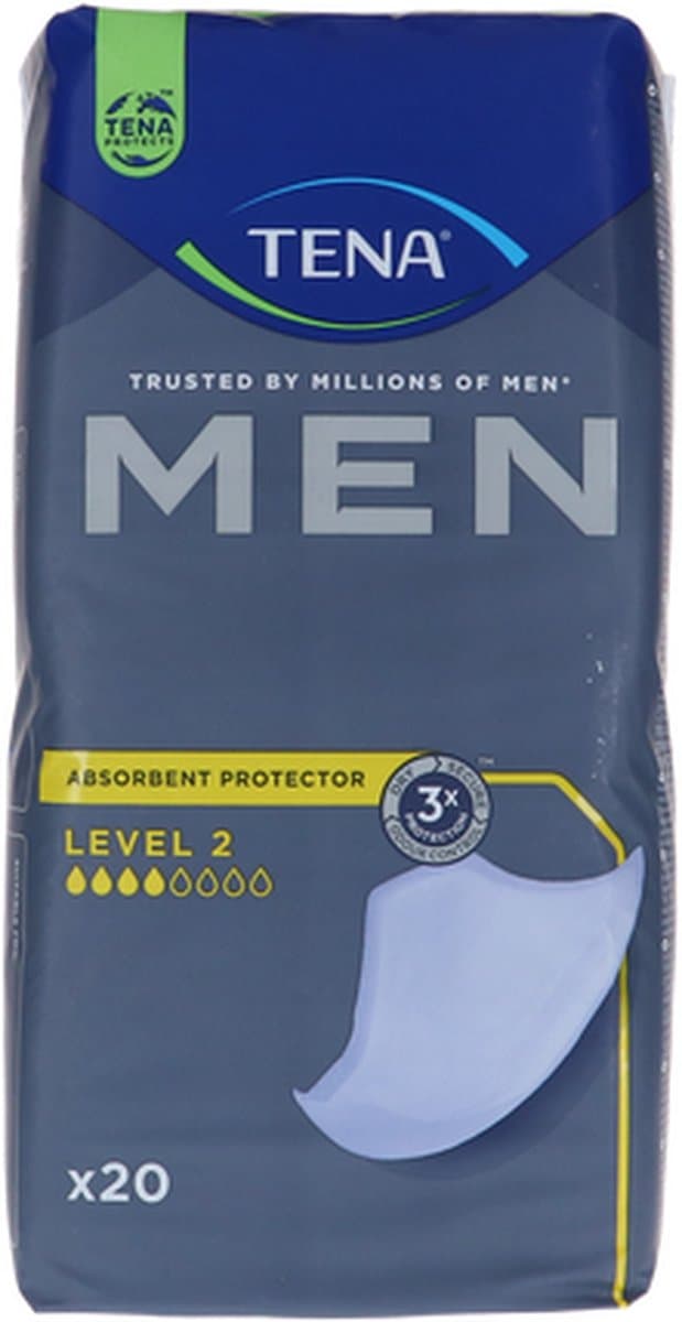TENA MEN LEVEL 2, 20 stuks . Voordeelbundel met 6 verpakkingen