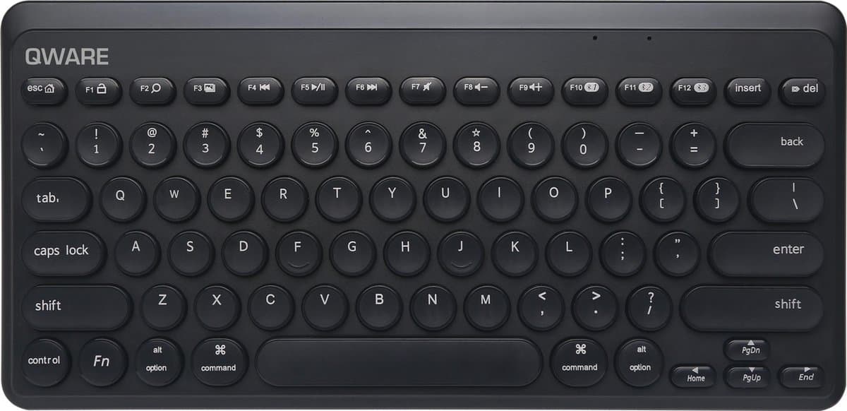 Qware Office - Toetsenbord - Draadloos - 2.4ghz - USB - Design - Norwich - Zwart - Qwerty
