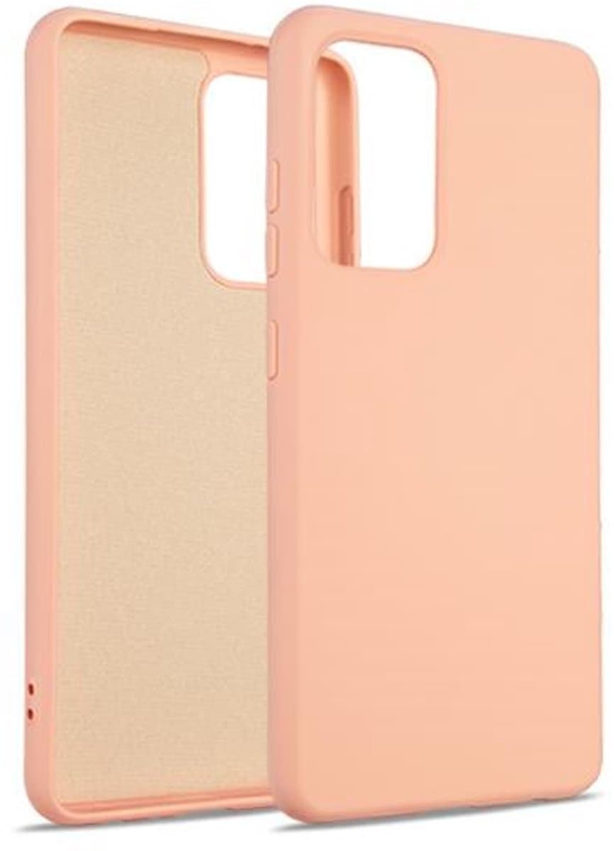 Beline Siliconen Hoesje Samsung S21 Ultra roze-goud/rosé goud