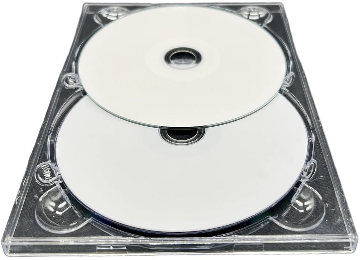 Dailygoods- DVD Tray - 10 x Dubbele DVD Tray - Glanzend Helder Materiaal - Kwaliteit Product - Houdt 2 Schijven - Flexibele Lade - Dvd Houder