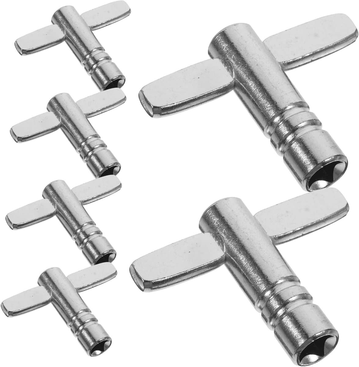 Drumsleutels Set - Percussie Accessoires - Drum Stemmen - Precisie Vakmanschap - 6 Stuks - Zilver