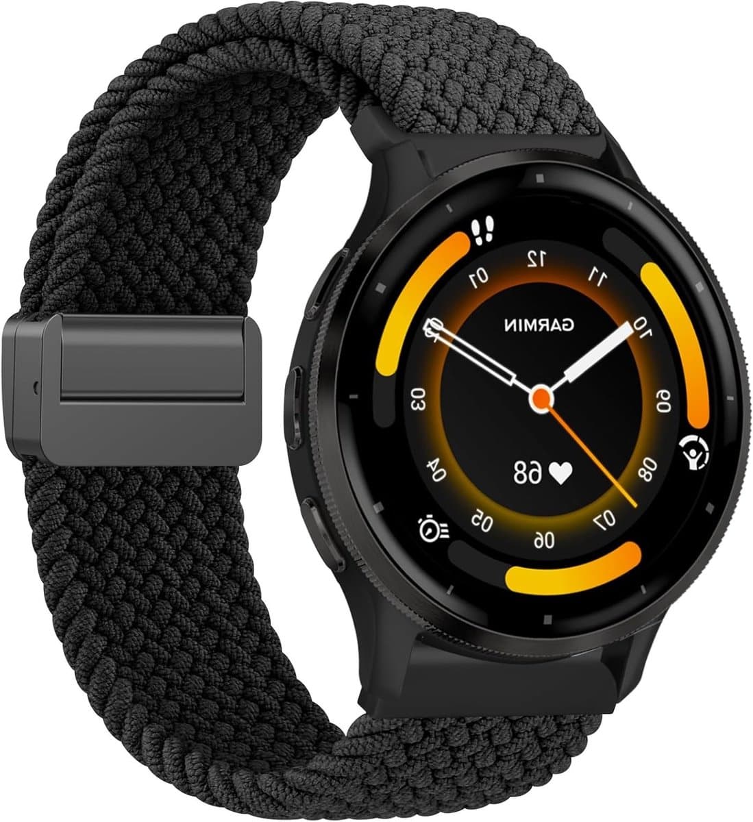 Geweven Armband voor Garmin Venu 3, Forerunner 255/265 en Vivoactive 4 - 22mm Nylon Horlogeband voor Samsung Galaxy Watch 3 en Amazfit Balance, Unisex Design