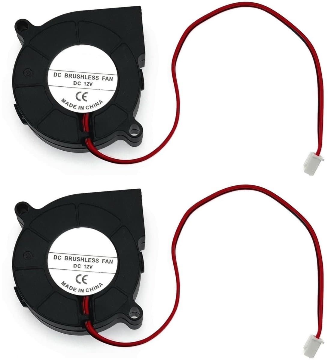 Dailygoods - 12V Ventilator - Koelventilator - Geluidsarm - 50mm - 3D-printer ventilator - Betrouwbare werking - Geschikt voor diverse toepassingen -