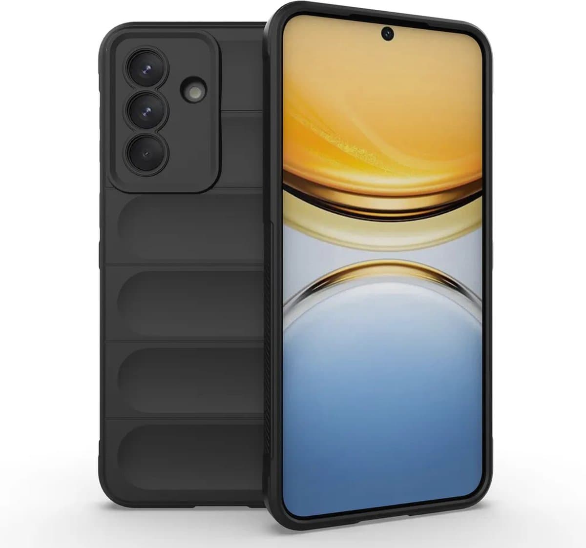 MobyDefend Hoesje - Geschikt voor Samsung Galaxy A57 - TPU Gripcase - Zwart