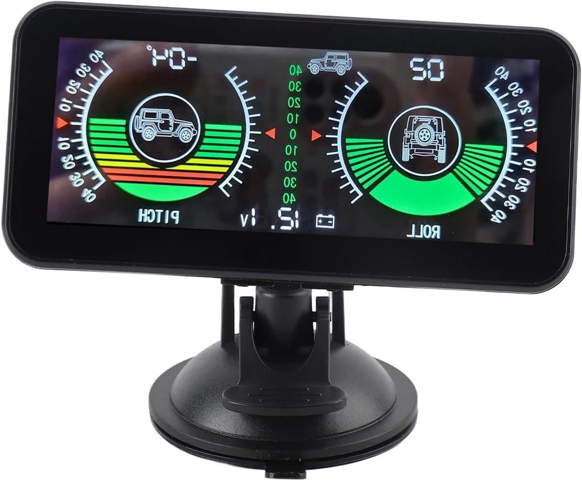 Auto Inclinometer met Alarm en Lichtgevende Hellingmeter voor Off Road Avonturen